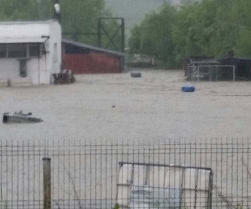 Potop la Budești-Vâlcea