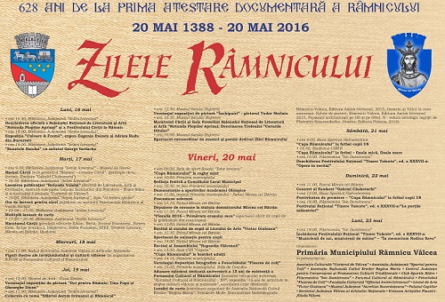 Încep Zilele Râmnicului!