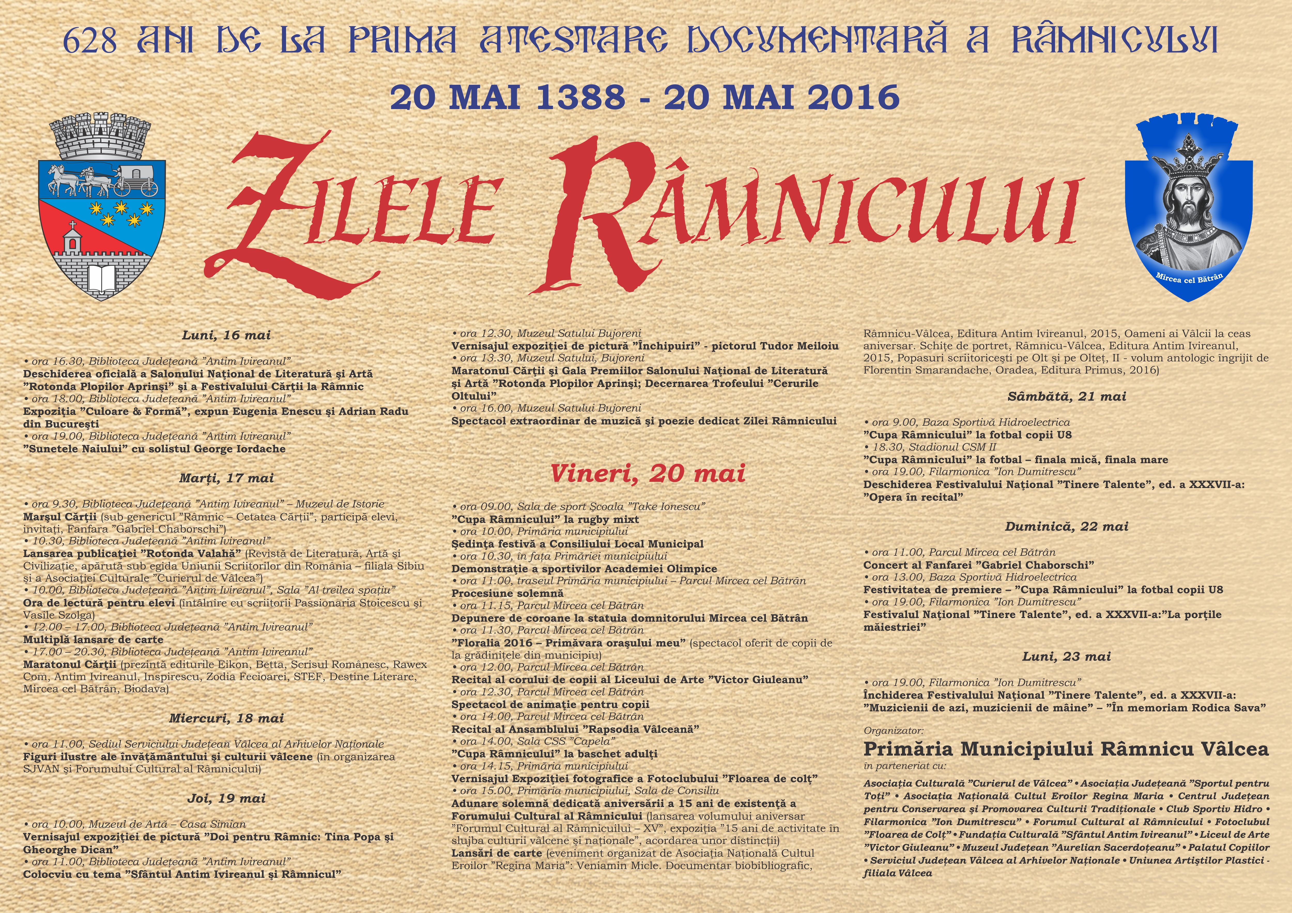 Zilele Râmnicului 2016