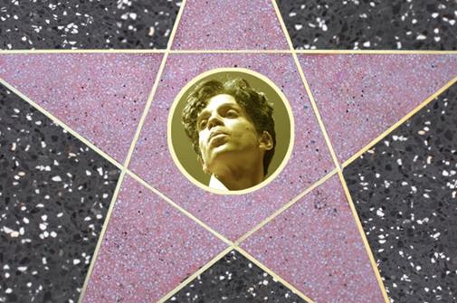 Prince, inclus pe celebrul Walk of Fame din fața Teatrului Apollo din New York