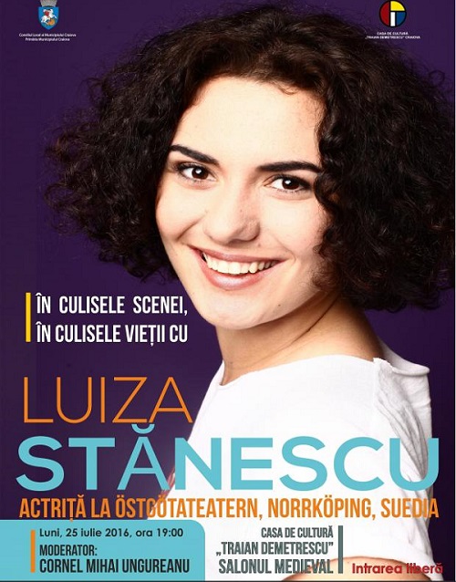 „În culisele scenei, în culisele vieții”, cu Luiza Stănescu