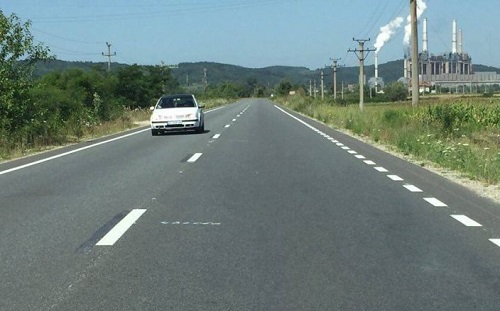 Tronsonul de drum Rovinari-Bumbești Jiu, asfaltat