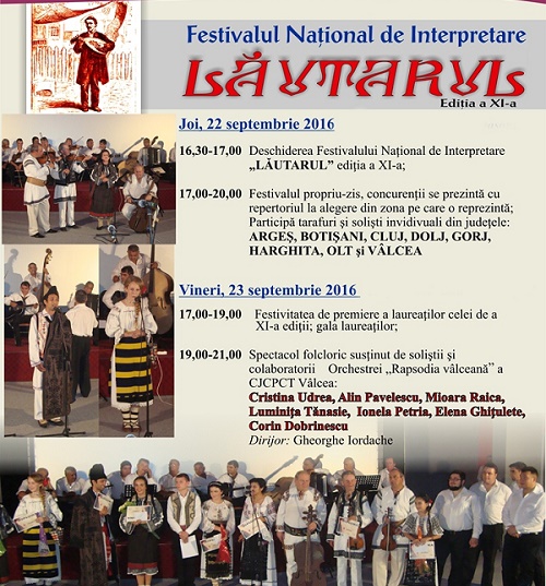 „Lăutarul”, ediţia a XI-a, la Drăgăşani