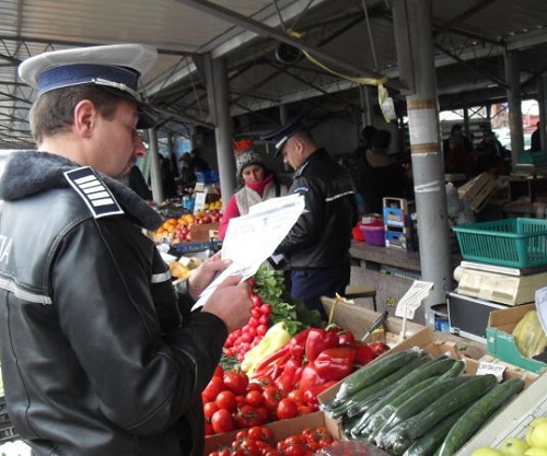 Poliția, în piețe, târguri și oboare