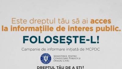 Campania publică „Dreptul tău de a şti”