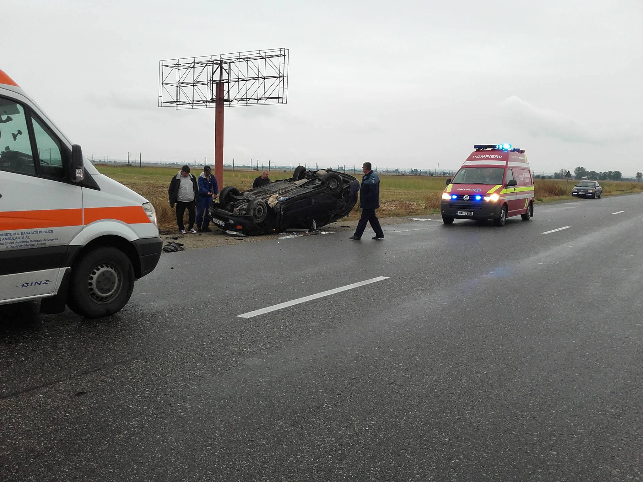 Accident cu doua victime pe E 70