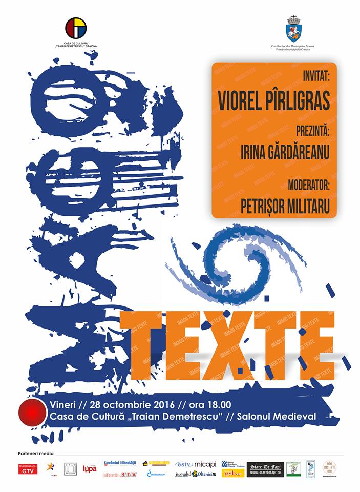 O nouă întâlnire din cadrul proiectului lunar „Imago texte”