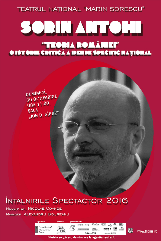 Sorin Antohi – invitatul „Intalnirilor SpectActor”