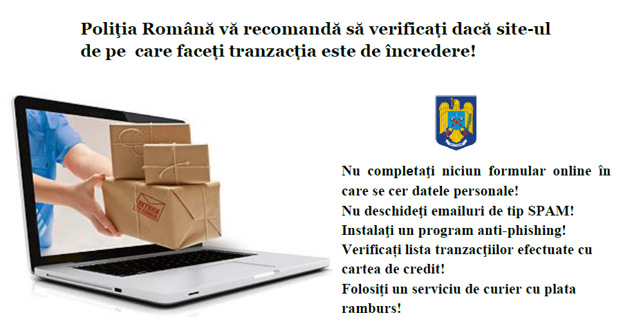 ATENŢIE LA CUMPĂRĂTURILE ON-LINE!