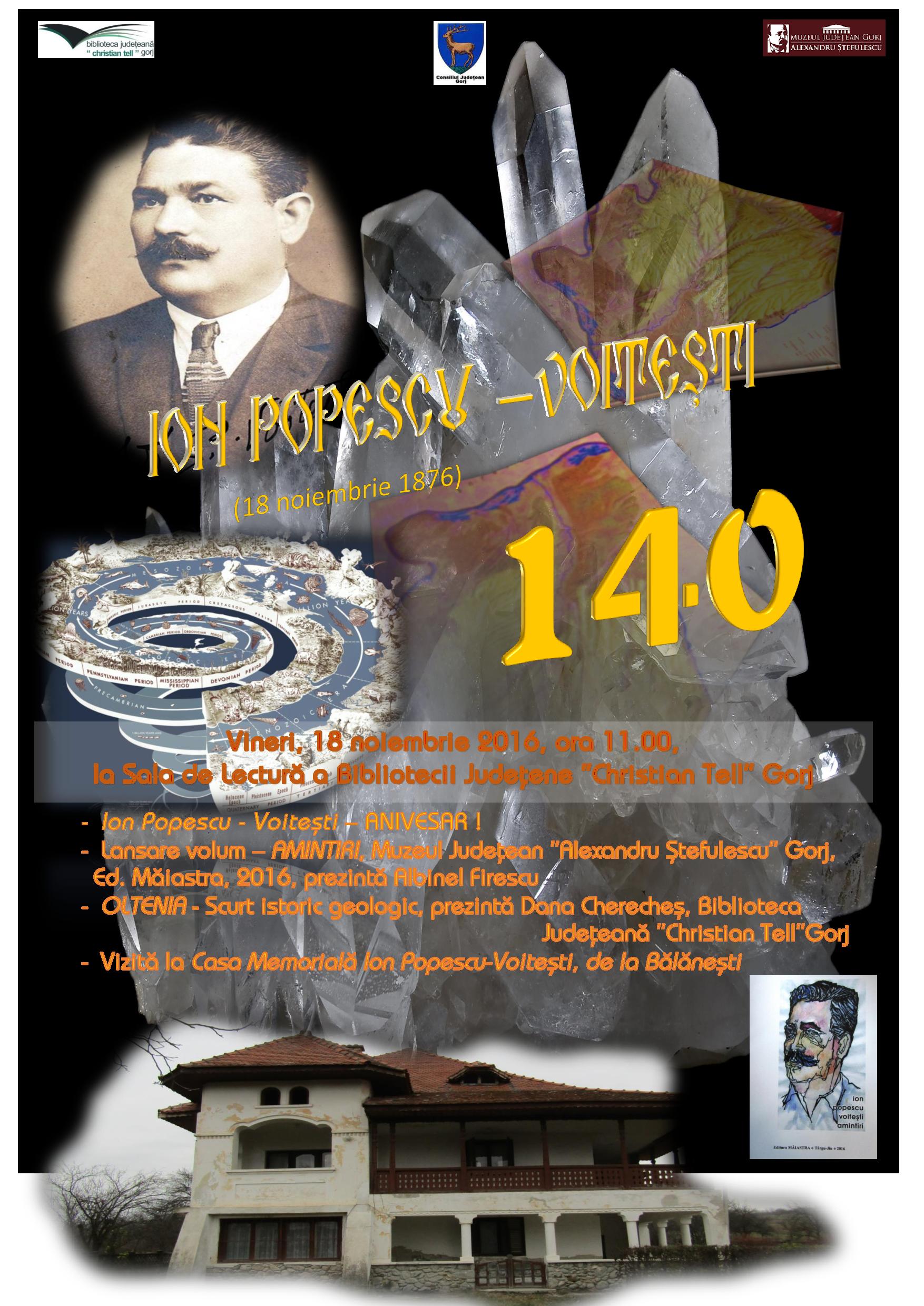 140 de ani de la nasterea savantului Ion Popescu-Voitesti