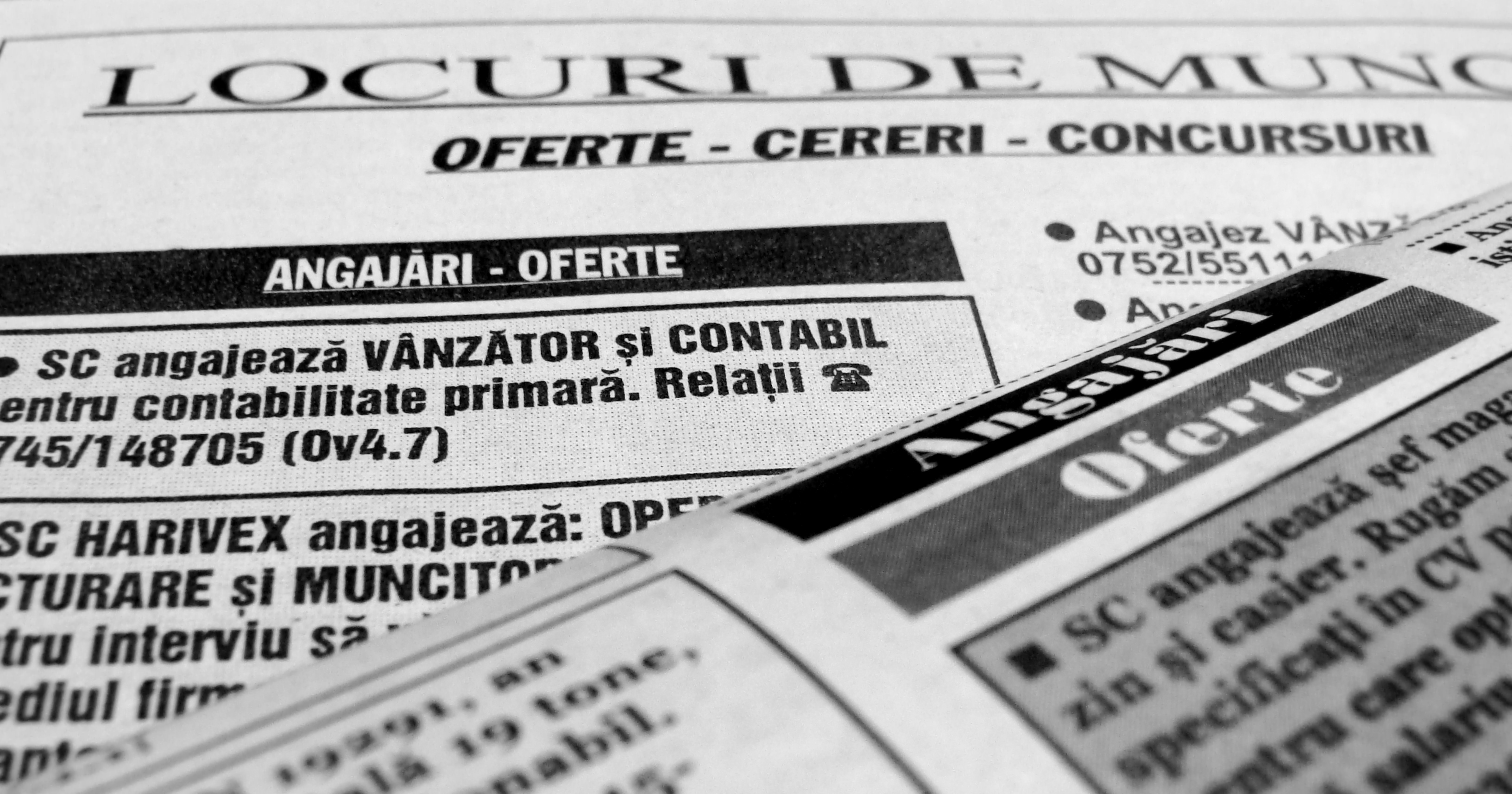 Sunt tot mai multe locuri de muncă vacante în economie