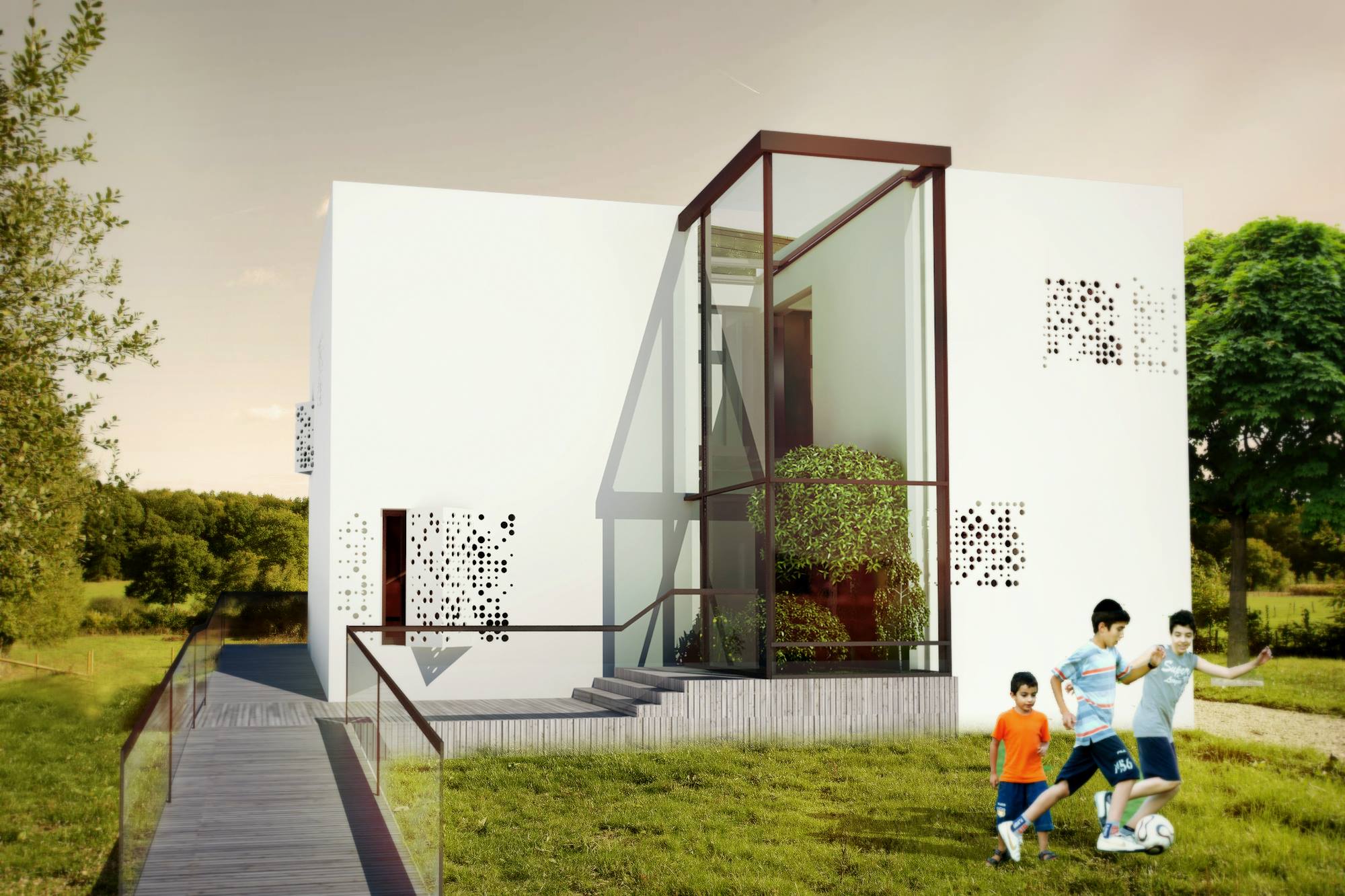 Echipa de romani care a construit case cu consum ZERO. Copacul care iti incarca telefonul de la soare