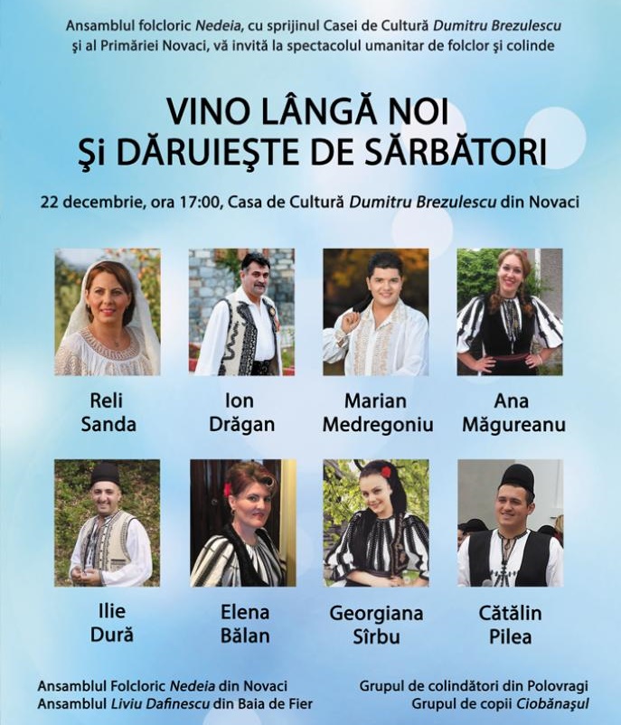 Spectacol folcloric umanitar la Novaci