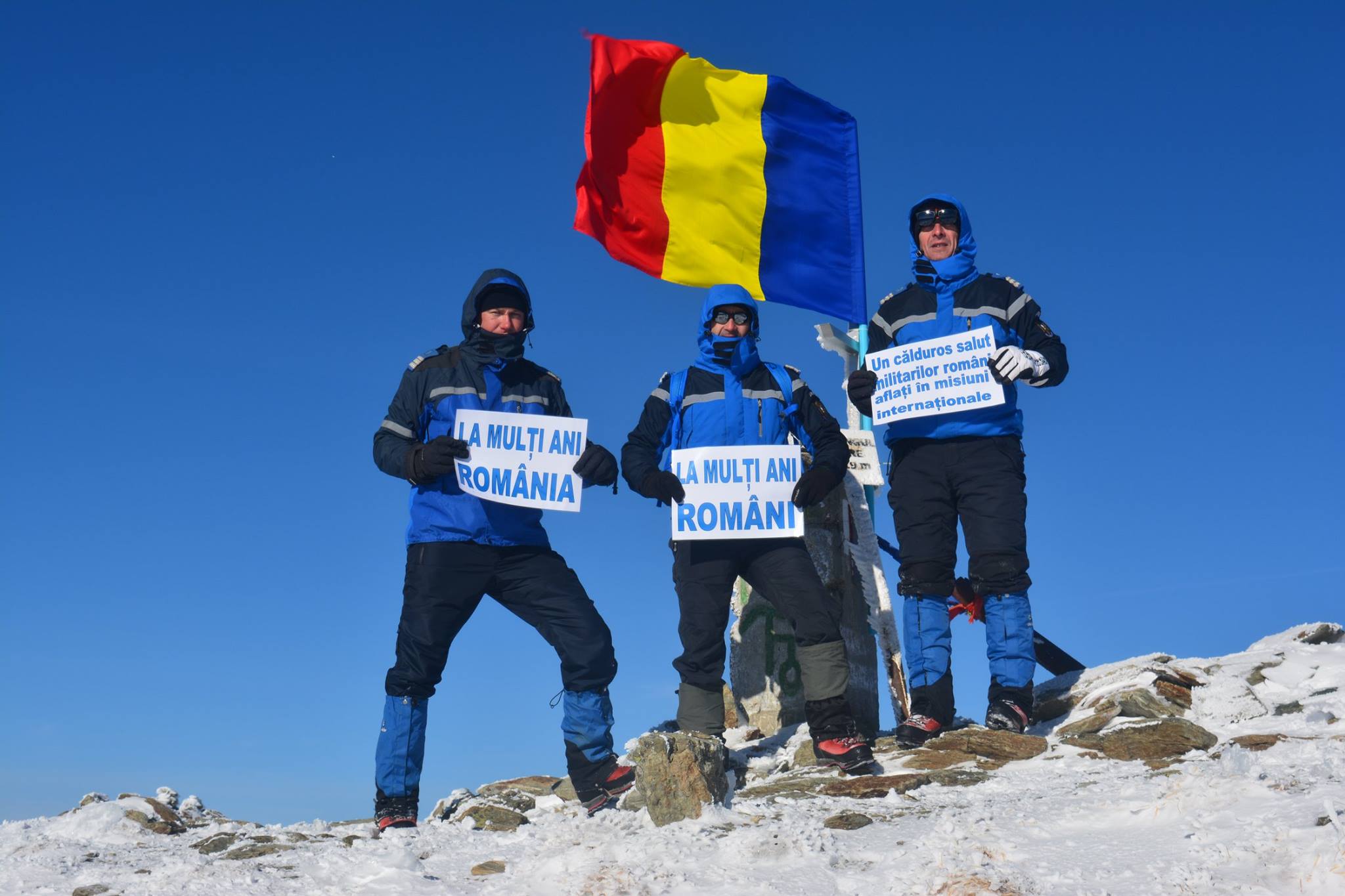 Cea mai mare înălțime la care flutură drapelul României