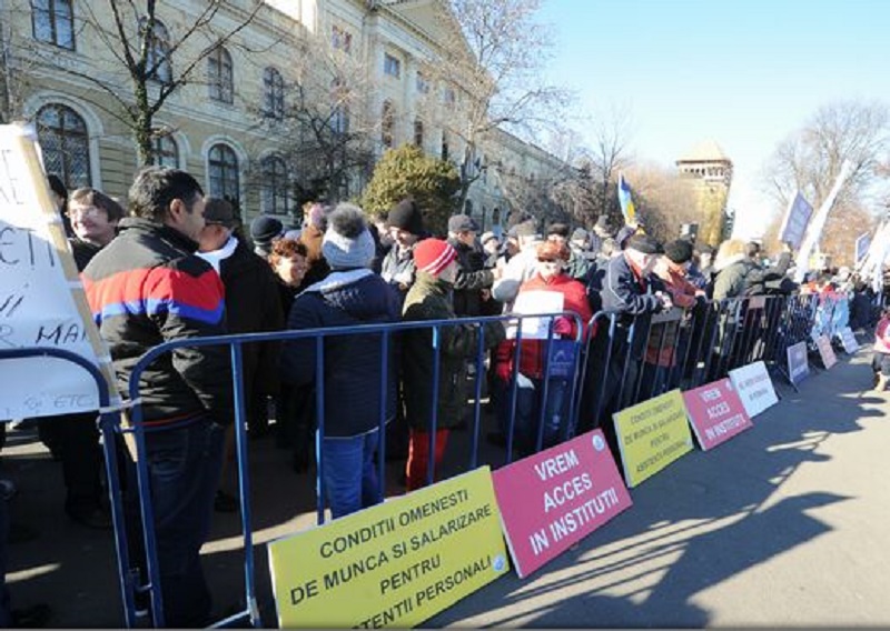 Protest al persoanelor cu dizabilităţi