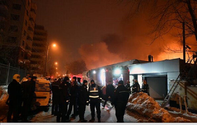 Incendiu, în această dimineață, la clubul Bamboo din Capitală