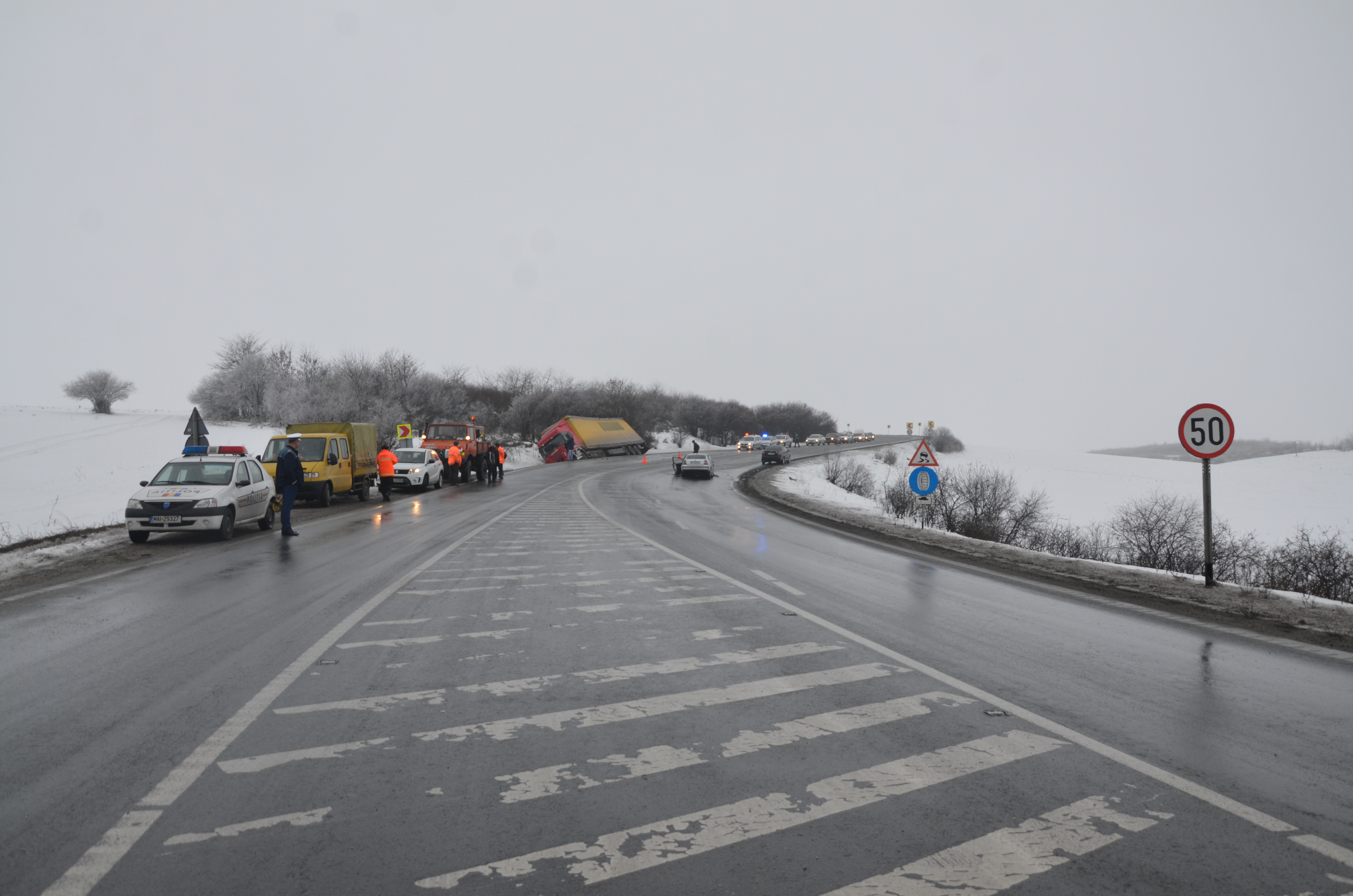  (Foto) Accident rutier mortal pe DN 65