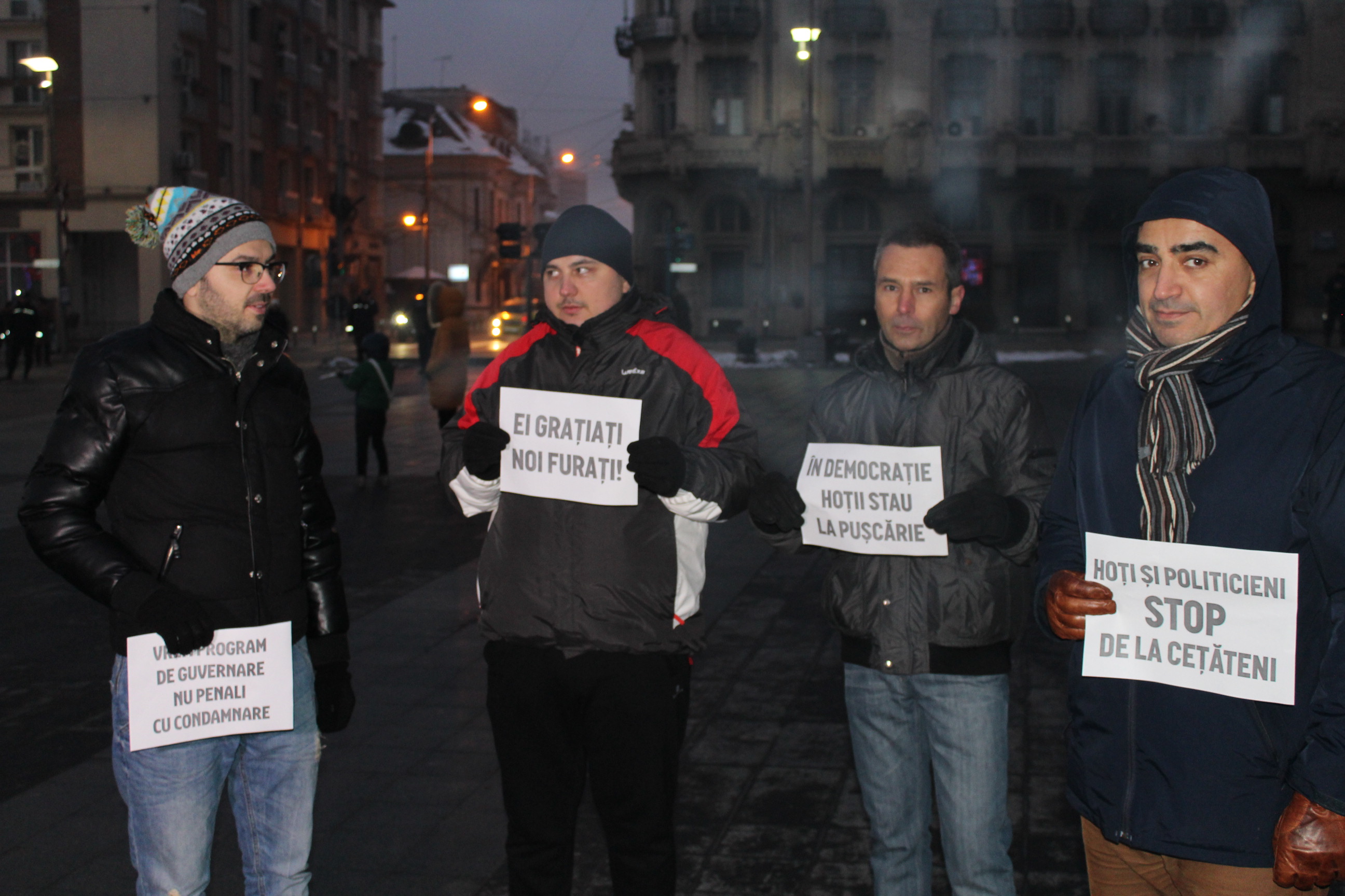 Craiovenii au protestat împotriva legii amnistiei şi graţierii
