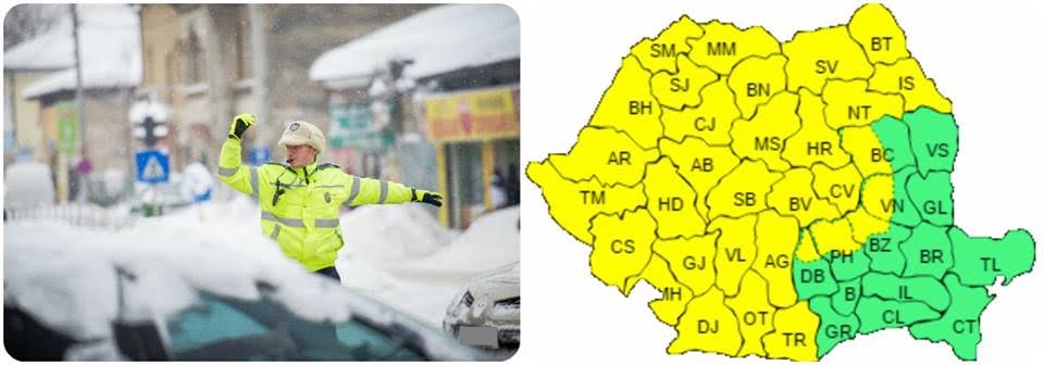 (Audio) Atentie soferi! E COD GALBEN de polei!