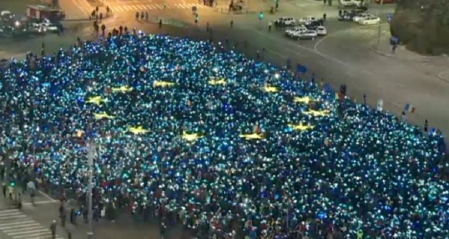 A 27-a zi de manifestaţii împotriva Guvernului în Piaţa Victoriei