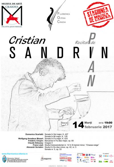 Recital de pian Cristian Sandrin de Ziua Indragostitilor