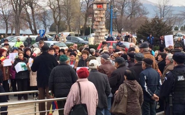 Protest la Orșova