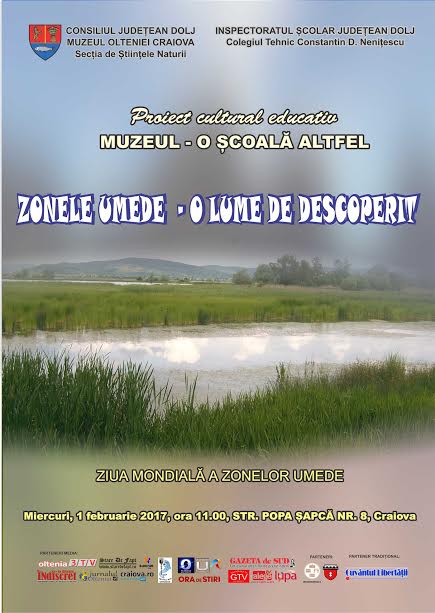 Zonele Umede – O lume de descoperit, la Muzeul Olteniei