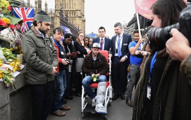 Andrei Burnaz, românul rănit în atacul de la Londra, s-a întors pe Podul Westminster