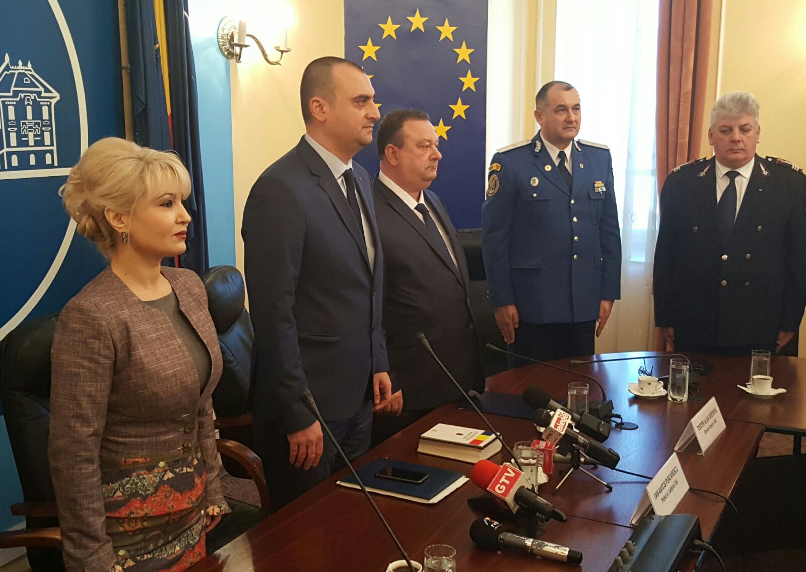 Astăzi, la Craiova, a avut loc ceremonia de investire în funcție a prefectului județului Dolj, Dan Narcis Purcărescu (audio)