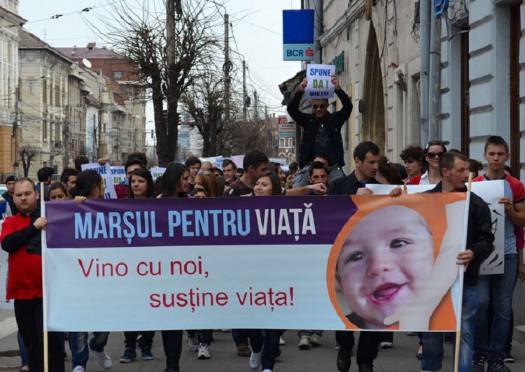 Marș pentru viață la Târgu-Jiu