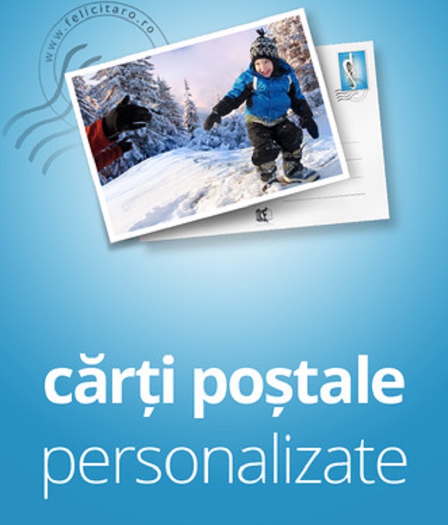 Cărţi poştale personalizate prin Poșta Română