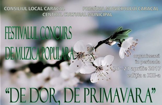 „De dor, de primăvară”, la Caracal