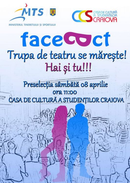 Preselecție pentru trupa de teatru studențesc Face Act