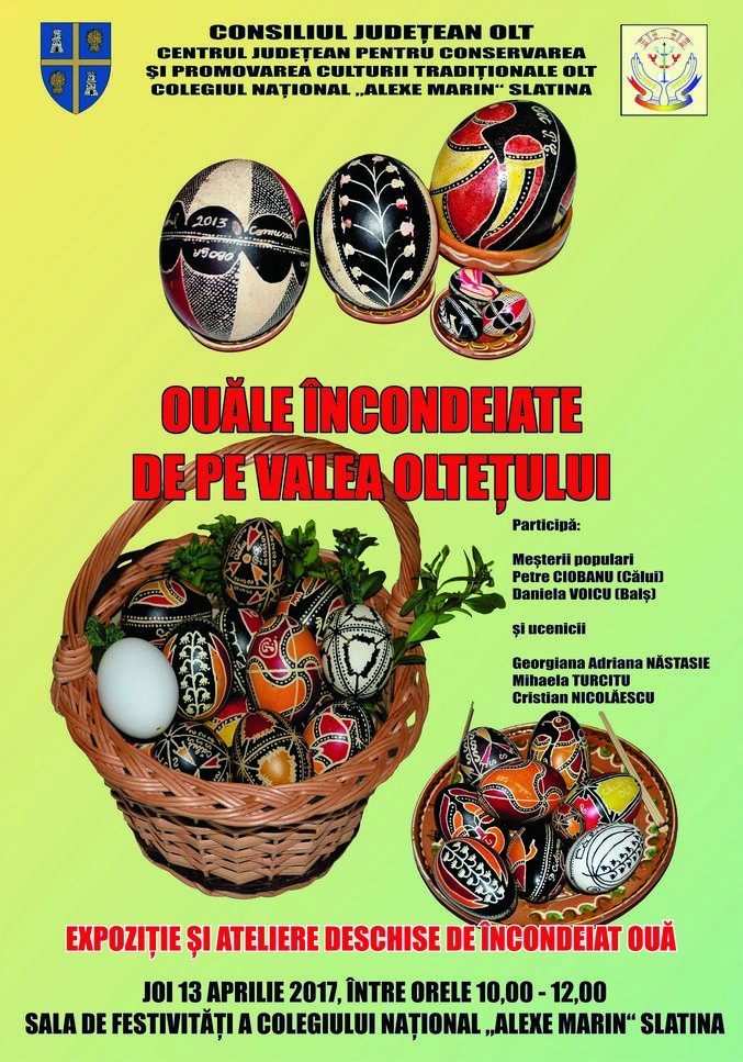 Meșteri încondeietori de ouă vin la Slatina