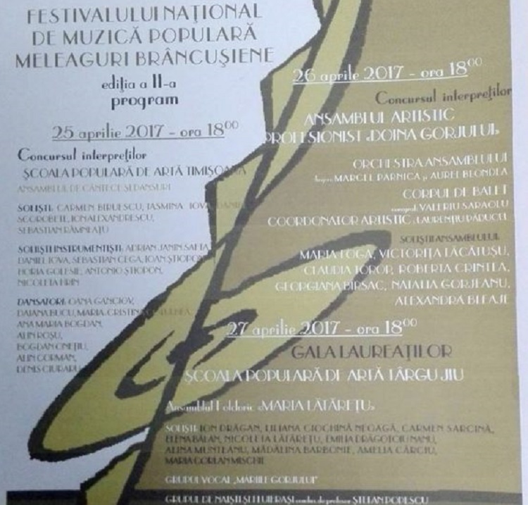 Festivalul „Meleaguri brâncuşiene”