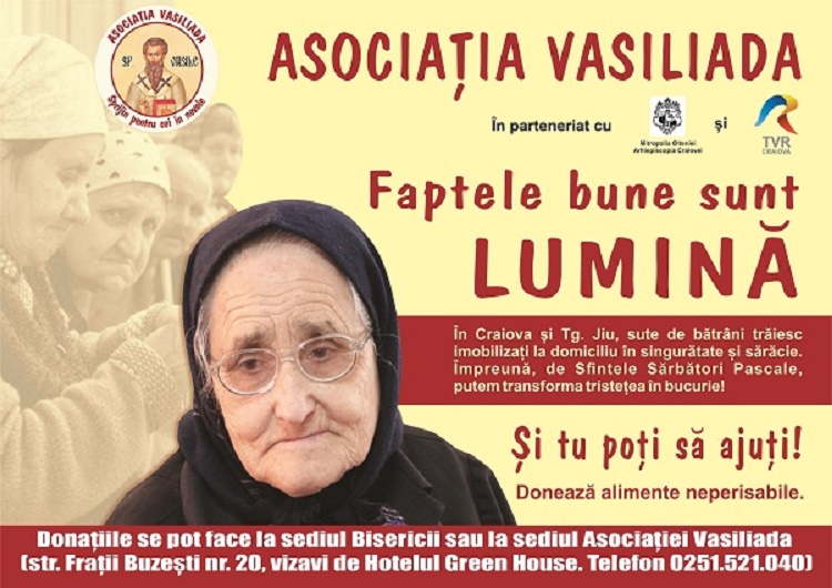 Campania umanitară „Faptele bune sunt lumina” (audio)