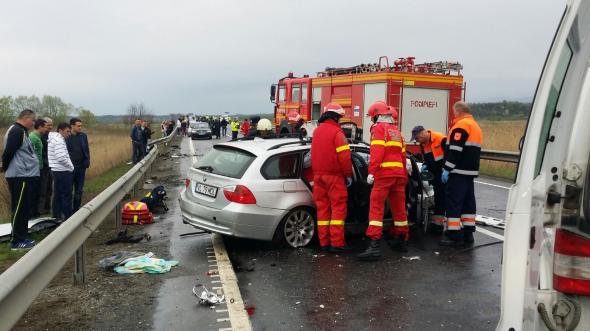Accident grav pe DN1: un mort si trafic oprit!