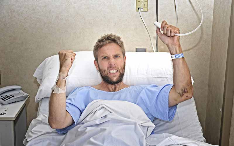 Pacient violent, la Spitalul „Bagdasar- Arseni”, din București