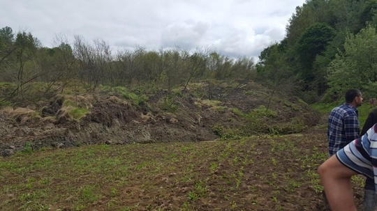 Alunecări de teren la Alunu