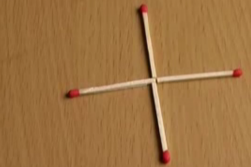 9 din 10 oameni nu ştiu răspunsul! Cum poţi forma un pătrat mutând un singur băţ de chibrit