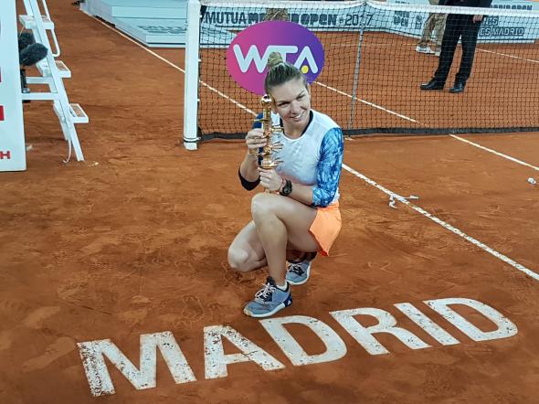 Simona Halep, câștigătoare la Madrid