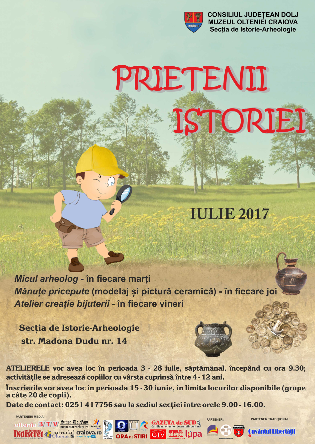 Ateliere creative in cadrul Muzeului Olteniei pentru cei mici