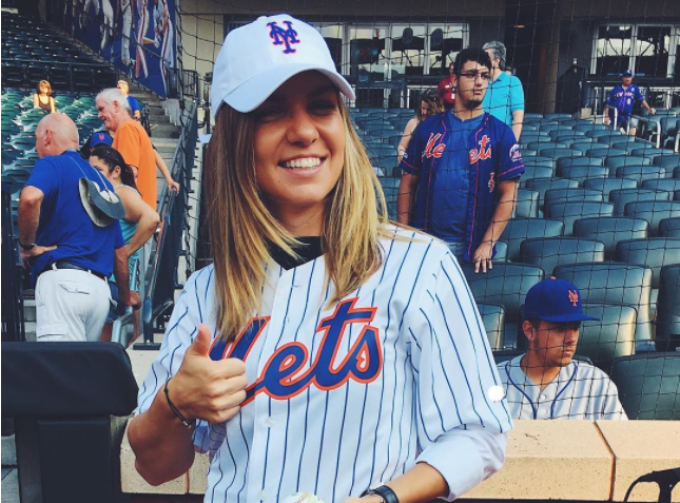 Simona Halep, starul unui meci de baseball din New York