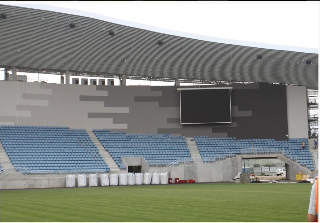 Imagini spectaculoase de la noul stadion din Targu Jiu