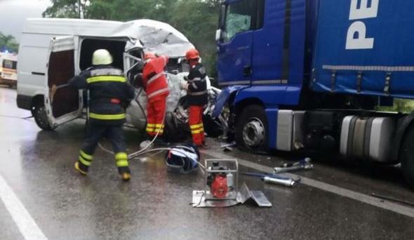 Accident pe Valea Oltului