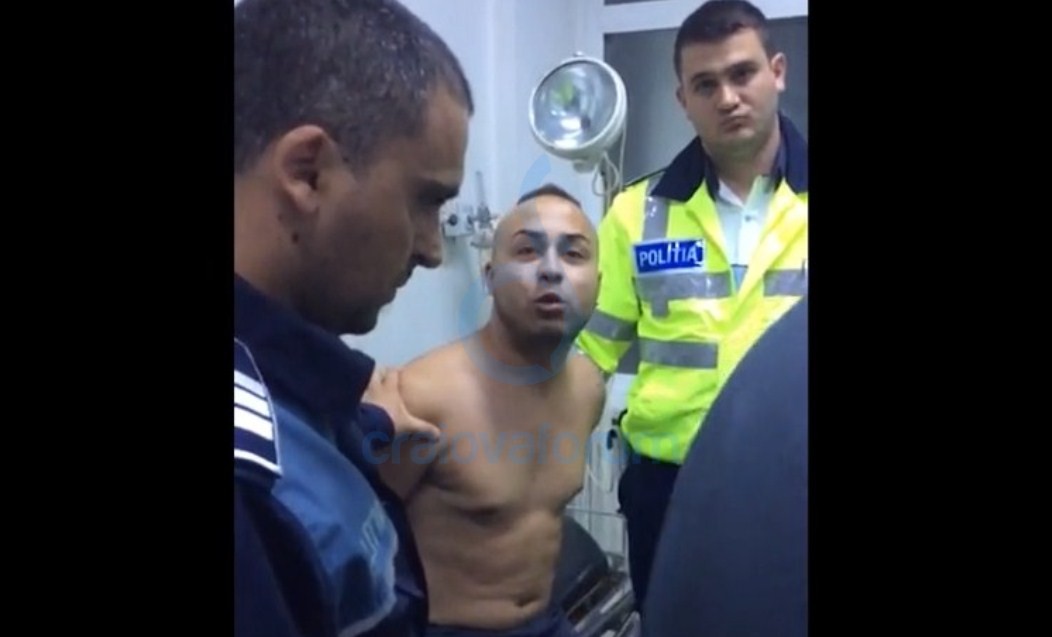 Șoferul care i-a spart nasul polițistului jefuise, în aceeași noapte, o sală de jocuri