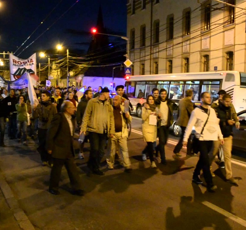 Protest Roşia Montană (audio)