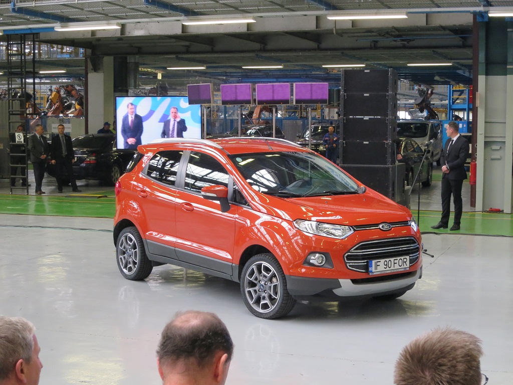 Toamna aceasta, la fabrica Ford din Craiova va începe producţia modelului Ford EcoSport
