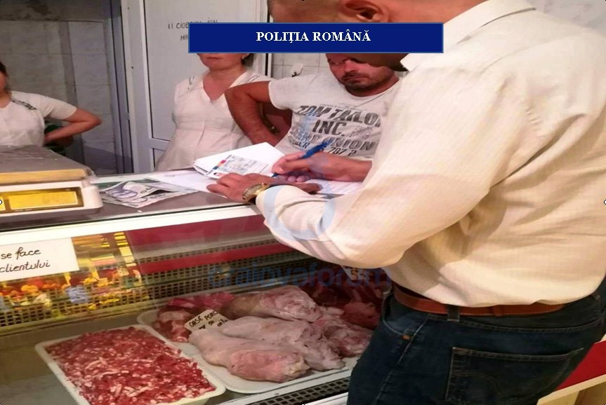 Aproape 400 kg de carne, confiscate de Poliția Economică de la mai multe magazine din Calafat și Băilești