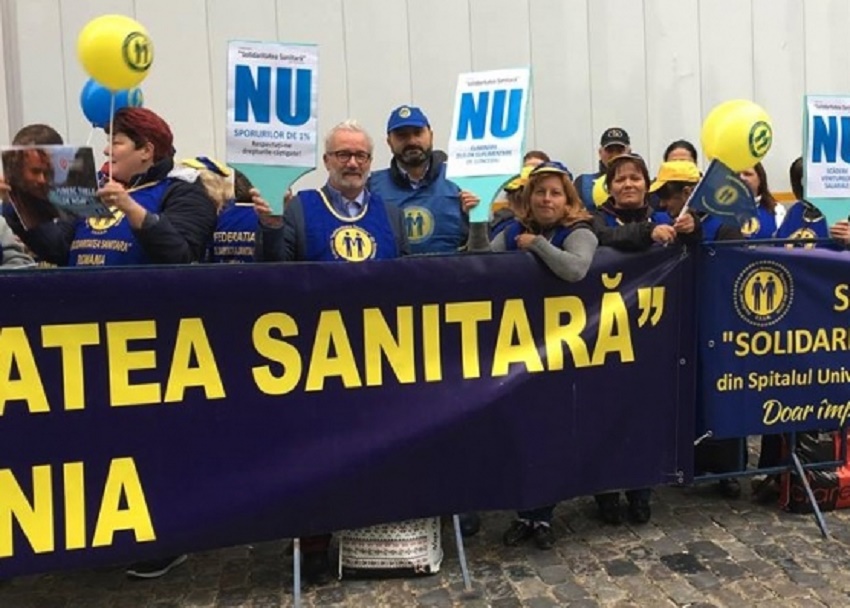 Federația Solidaritatea Sanitară: 85% din salariați vor grevă generală